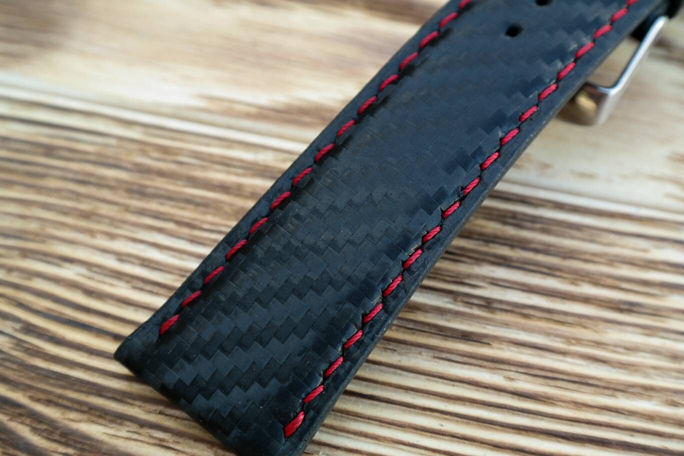Carbon black leather watch band leather watch bands men's watch strap ladies watch straps handcraft sport watch 16 18 19 20 21 22 24