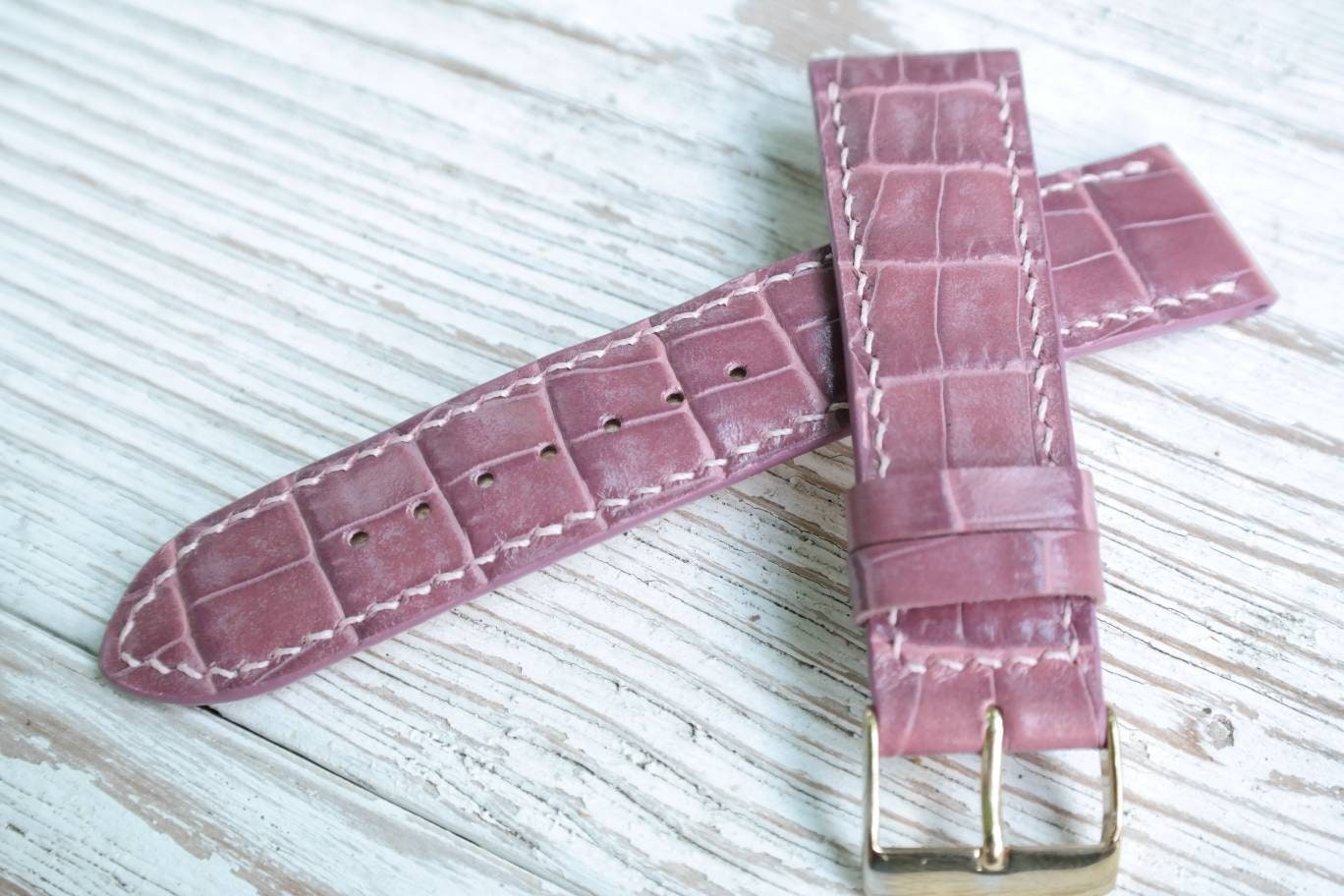 Pink leather watch band 14mm 16 mm 20mm watch strap 18mm women's leather watch bands ladies watch bands leather pink straps white