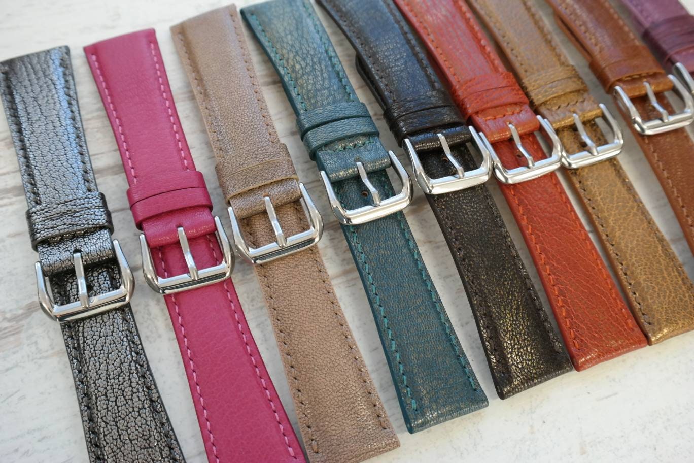 Leather watch band 18 mm 20mm orange watch straps red watch bands 16 mm ladies leather strap turquoise 18 mm brown watch strap custom