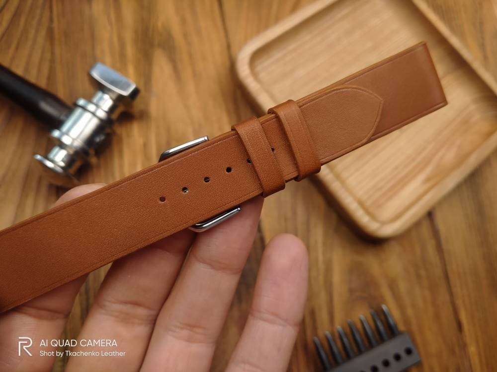 Cognas leather watch band custom watch straps 16mm men's brown 22mm 20mm 18mm watch wrist bands bespoke leather bracelet small ledies