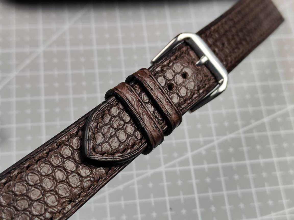 Any modification brown snake leather watch band custom watch straps men's watch wrist small watch wris aligator strap bracelet large