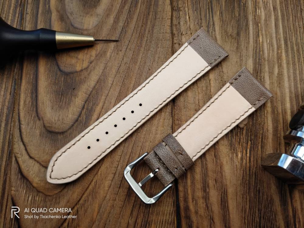 Custom Beige watch band leather watch straps 14  16 18 19 20 21 beige strap watch bands ladies beige watch strap for cartier watch band