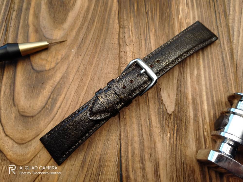 Handcrafted brown watch band leather watch straps 14 16 18 19 20 21 brown strap men's watch bands brown watch strap for cartier watch band