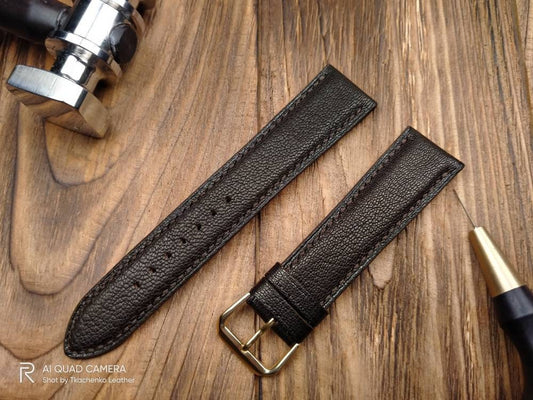 Watch strap Watch band, Leather watch band Leather watch small wrist watch straps Watch straps Watch bands 16 18 19 20 22 Goatskin strap