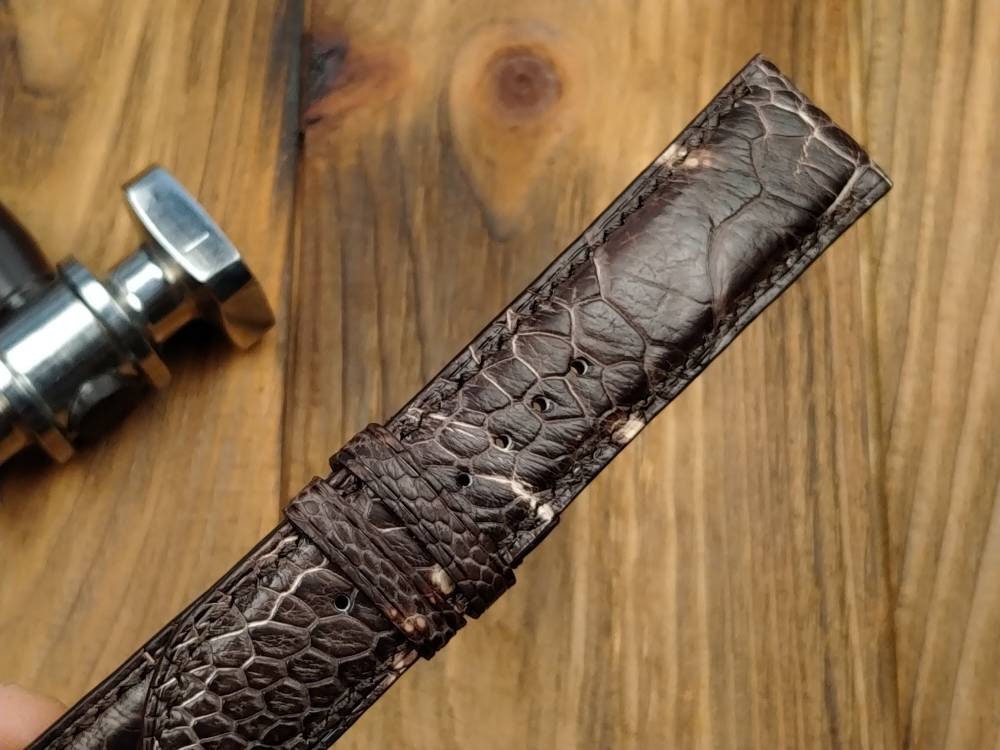 Brown ostrich paws leather watch band leather watch band 16 18 19 20 21 22  men's vintage strap watch bands ladies ostrich watch bands