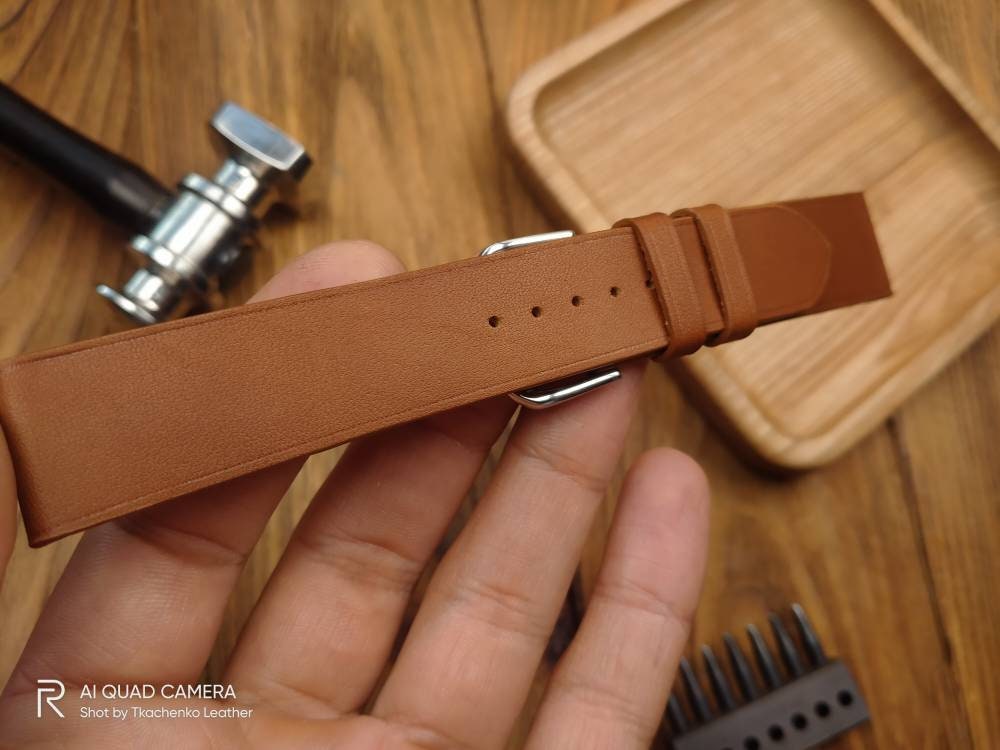 Cognas leather watch band custom watch straps 16mm men's brown 22mm 20mm 18mm  watch wrist bands bespoke leather bracelet small ledies