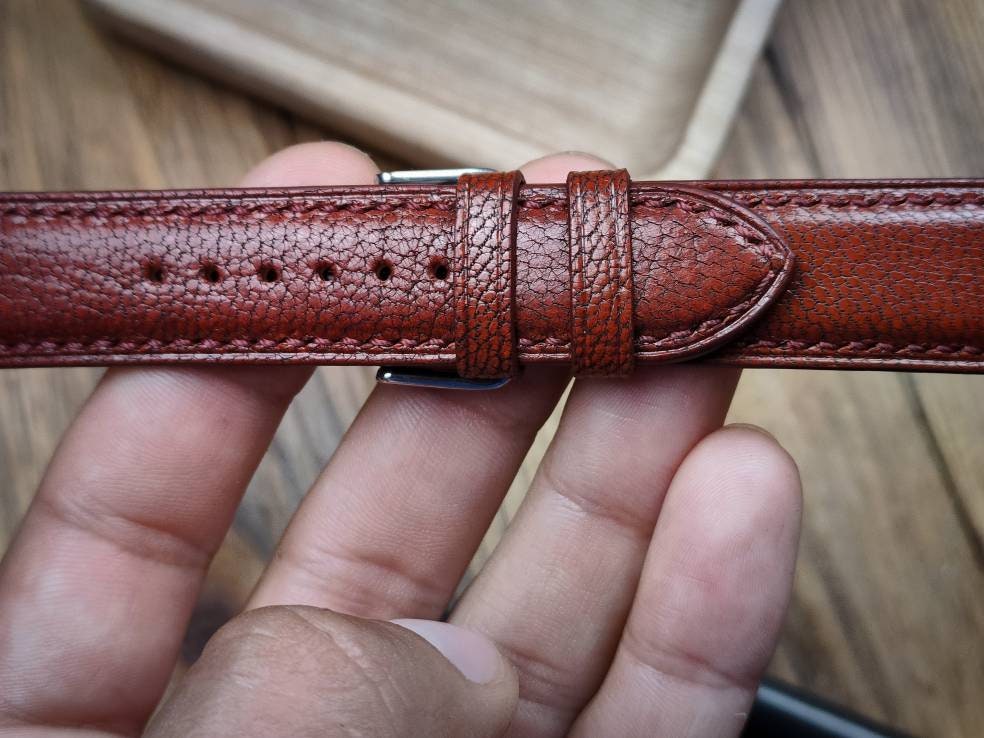 Red leather watch band 14 16 18 19 20 mm watch strap small wrist bracelet women's custom watch bands ladies watch bands leather red straps
